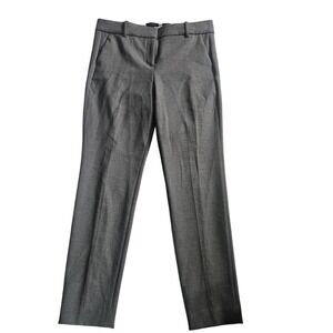 J.Crew Cameron‎ Pants Womens 12 Gray Slim Straight Leg Dress Twill Work Career